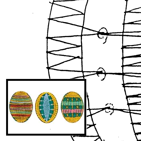 Klöppelbrief Ostereier