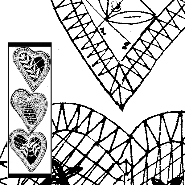 Klöppelbrief Herzen