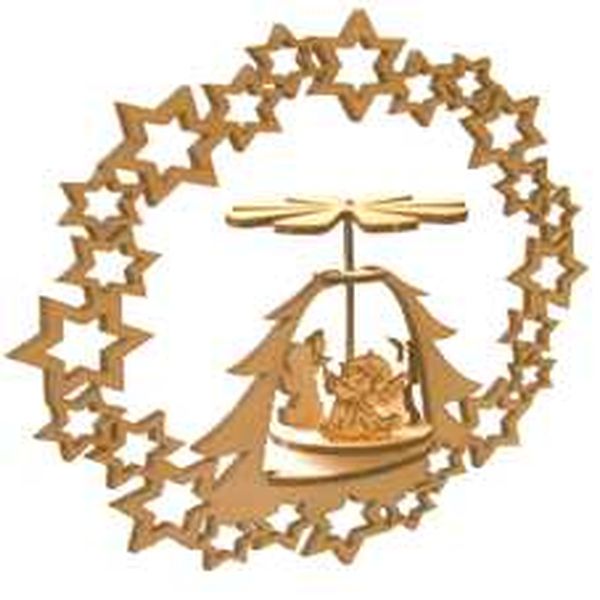 Minipyramide im Sternrahmen