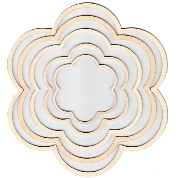 Holzrahmen Blumenring