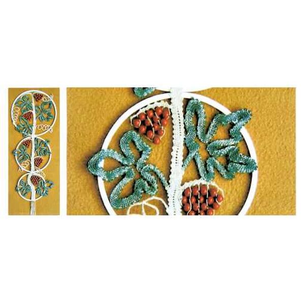 Klöppelbrief Wandbehang (Ø: 12,7, 15,1 & 19 cm)