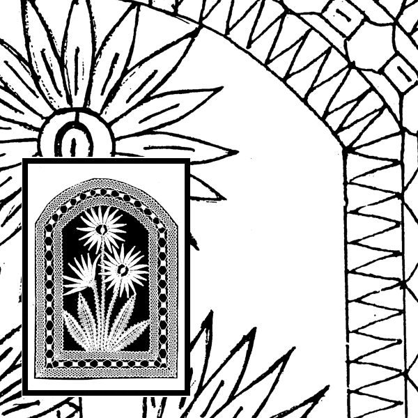 Klöppelbrief Gerbera (Gr. 6)