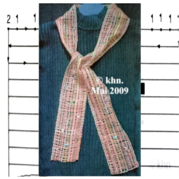 Klöppelbrief "Ein einfacher Schal"