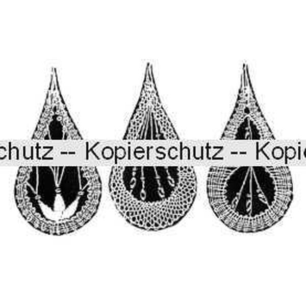 Klöppelbrief Tropfen