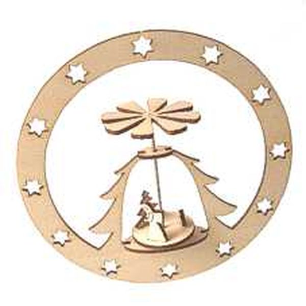 Minipyramide im Holzring