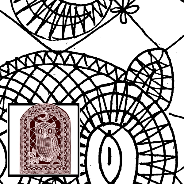 Klöppelbrief Eule (Gr. 6)