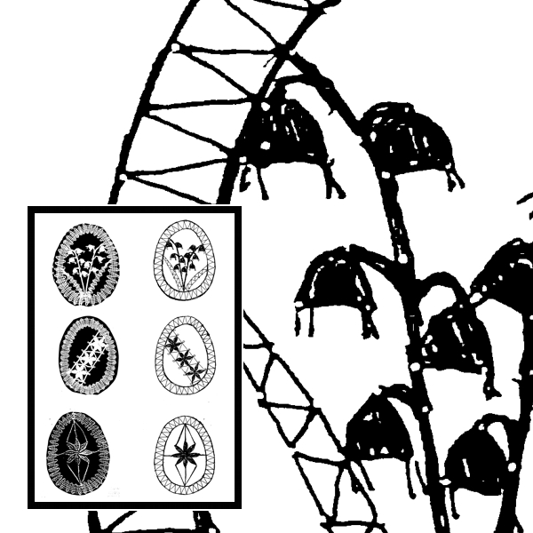 Klöppelbrief Osterschmuck