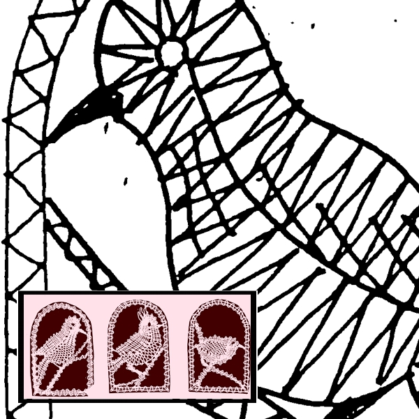 Klöppelbrief Singvogel (Gr. 1)