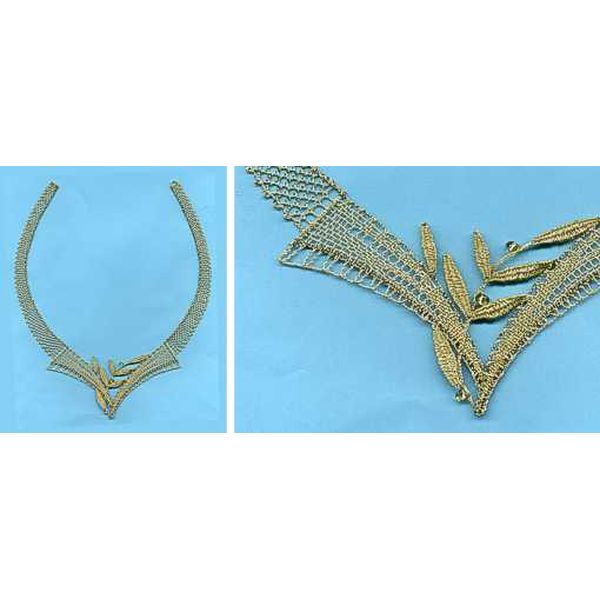 Klöppelbriefe Halsschmuck