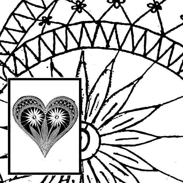 Klöppelbrief Gerbera (Gr. 4)