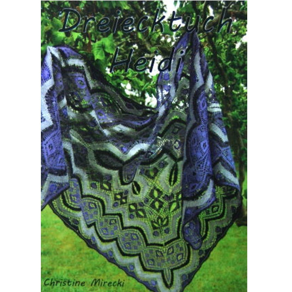 Klöppelbrief Dreiecktuch Heidi