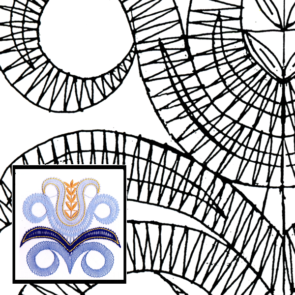 Klöppelbriefe Schmuckelemente 2