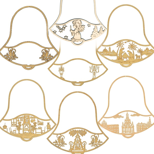 Holzrahmen Glocke mit Motiv