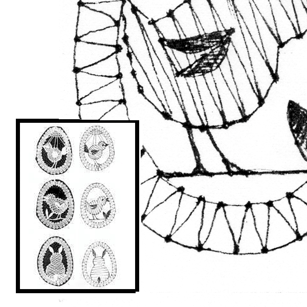 Klöppelbrief Osterschmuck