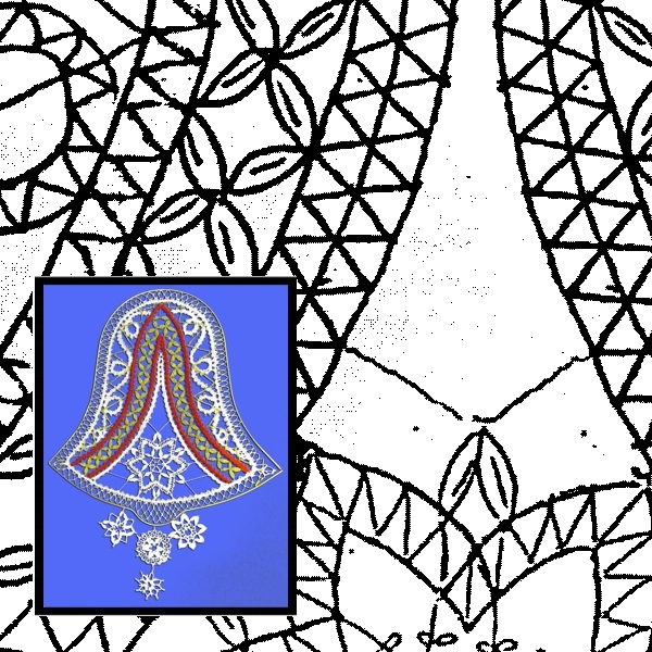 Klöppelbrief Glocke (Gr. 5)