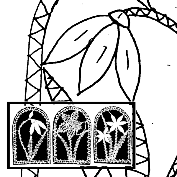 Klöppelbrief Frühlingsblüher (Gr. 1)