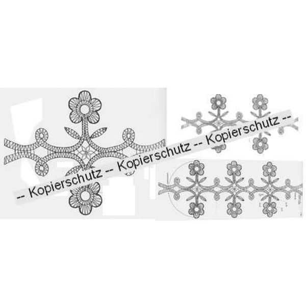 Klöppelbrief "Blumen" für U-Boot