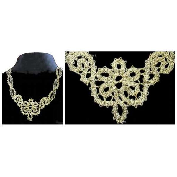 Klöppelbriefe Halsschmuck & Ohrringe