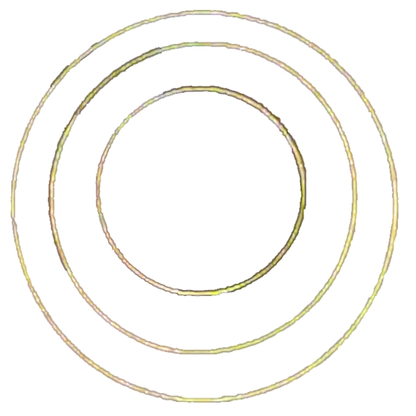 Metallring, vergoldet