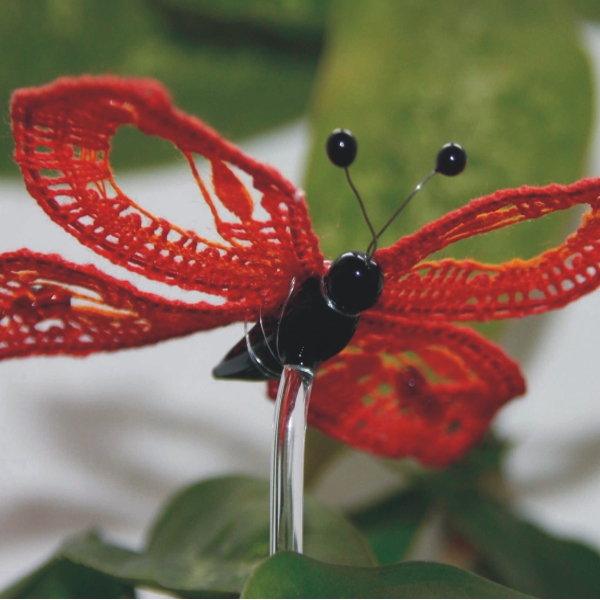 Klöppelbrief Schmetterling