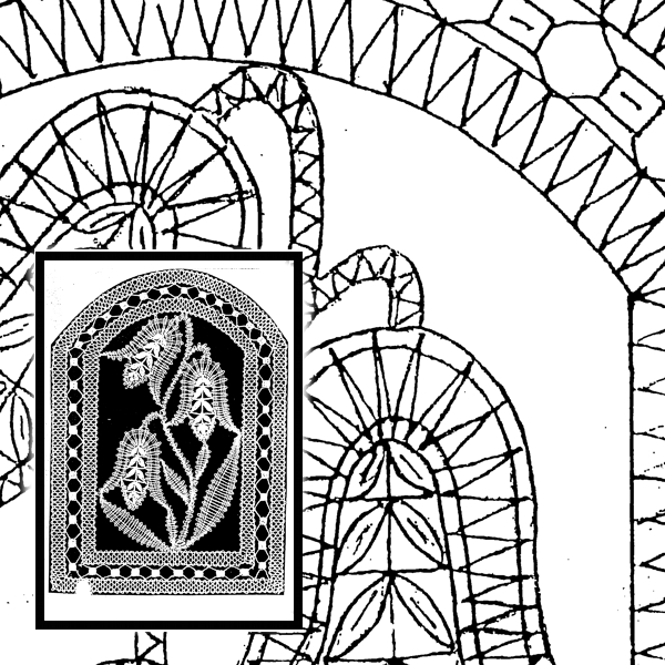 Klöppelbrief Glockenblume (Gr. 6)