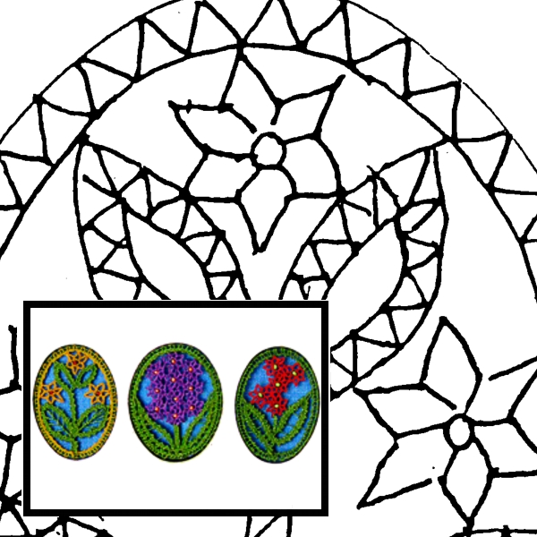 Klöppelbrief Ostereier