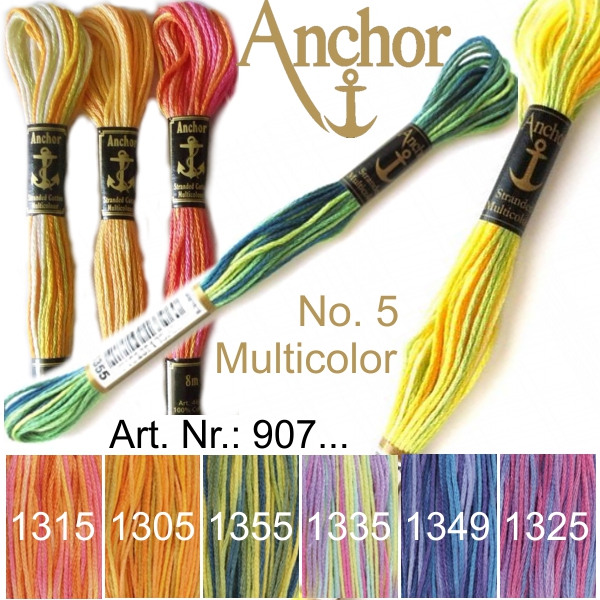 ANCHOR Perlgarn Nr. 5 - Multicolor