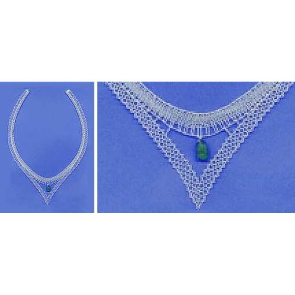 Klöppelbriefe Halsschmuck