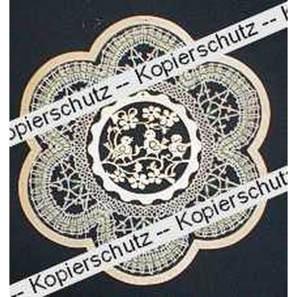 Klöppelbrief Fensterbild