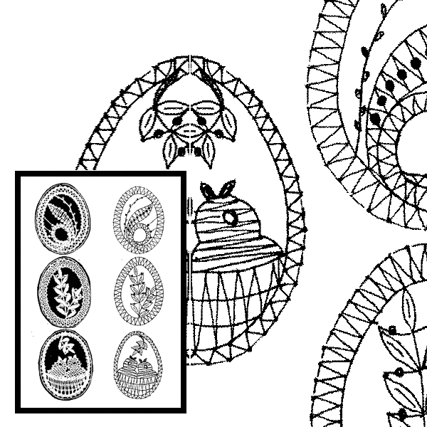 Klöppelbrief Osterschmuck