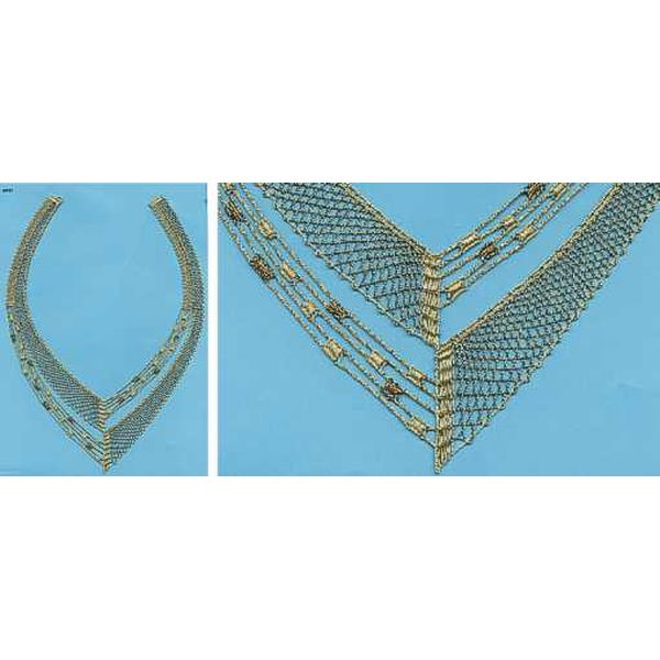 Klöppelbriefe Halsschmuck