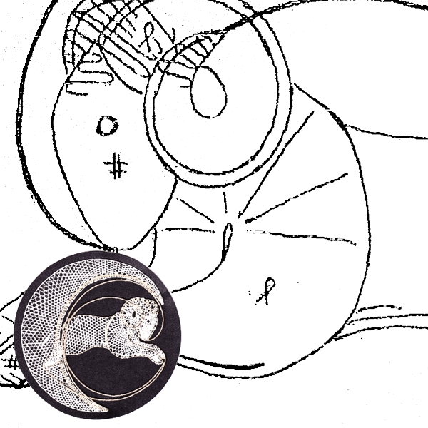 Klöppelbrief  Widder (Ø: 12 cm)