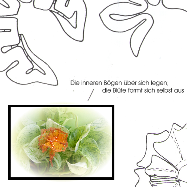 Klöppelbrief Blüten