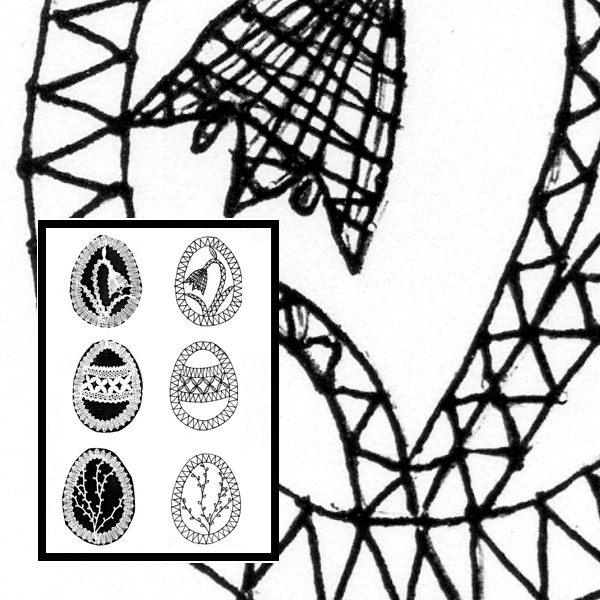 Klöppelbrief Osterschmuck