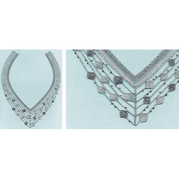 Klöppelbriefe Halsschmuck