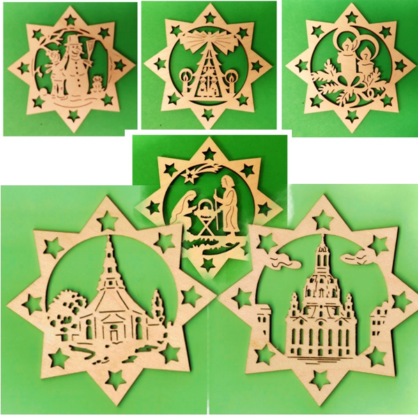 Holzhänger Weihnachten Natur