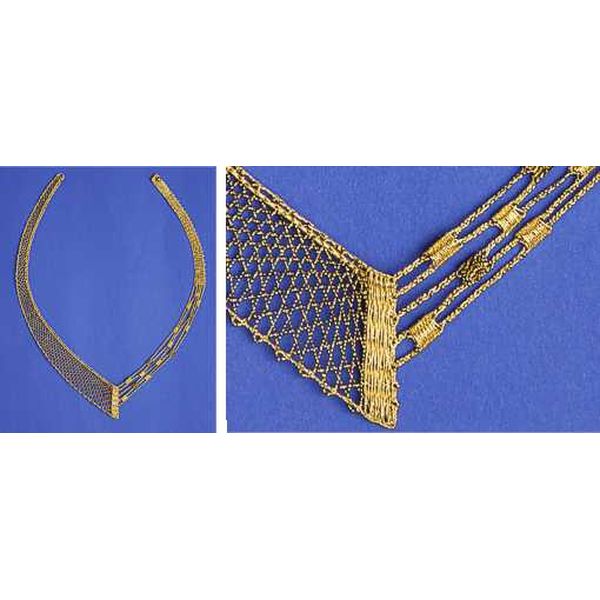 Klöppelbriefe Halsschmuck