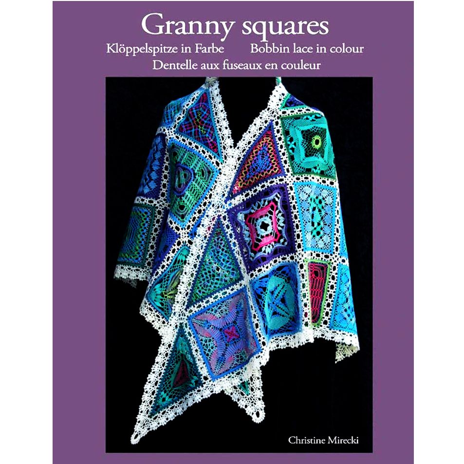 Granny squares Klöppelspitze in Farbe