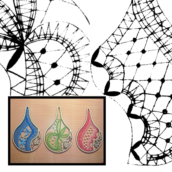 Klöppelbrief für Kugeltropfen