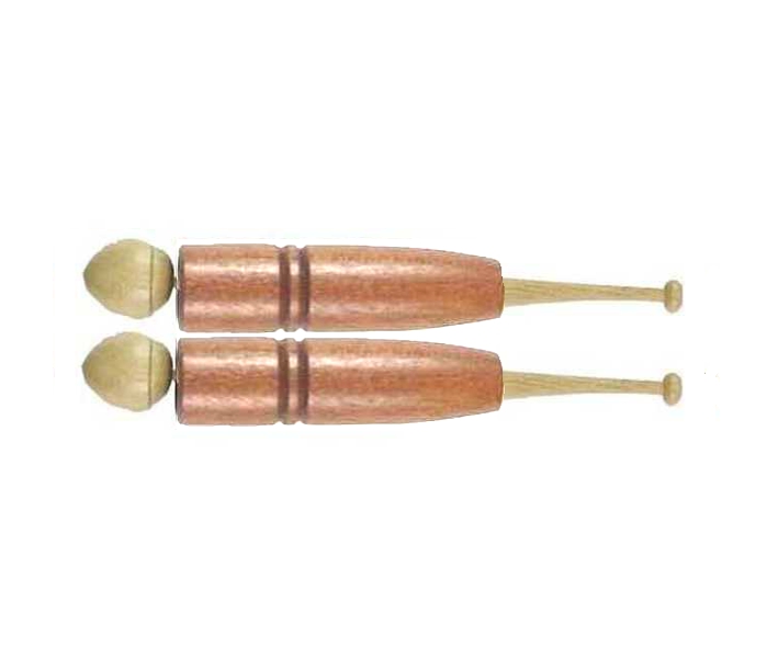 Klöppel mit Hülse - Kirschbaum & Buche