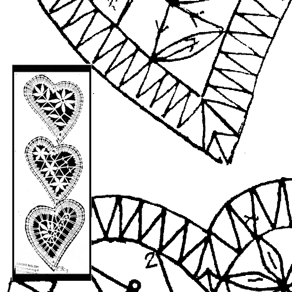 Klöppelbrief Herzen