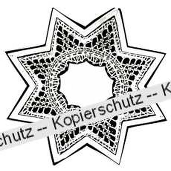 Klöppelbrief Stern (Gr. 5)