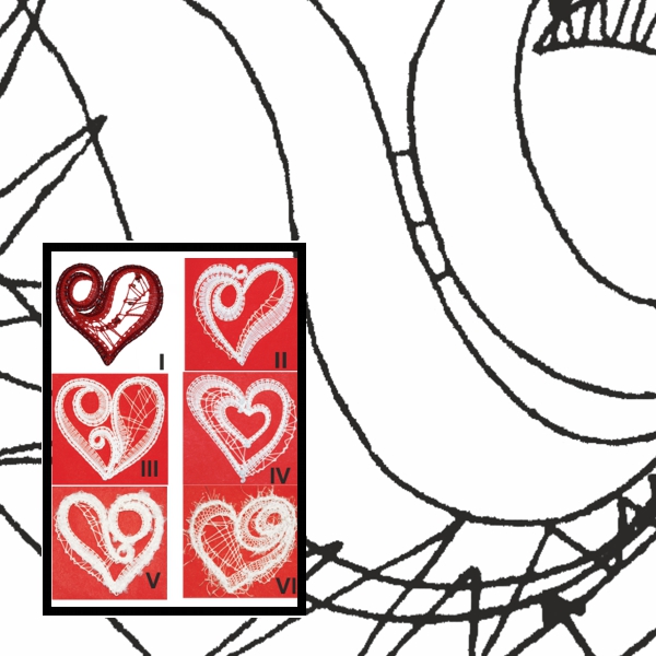 Klöppelbrief Herzen