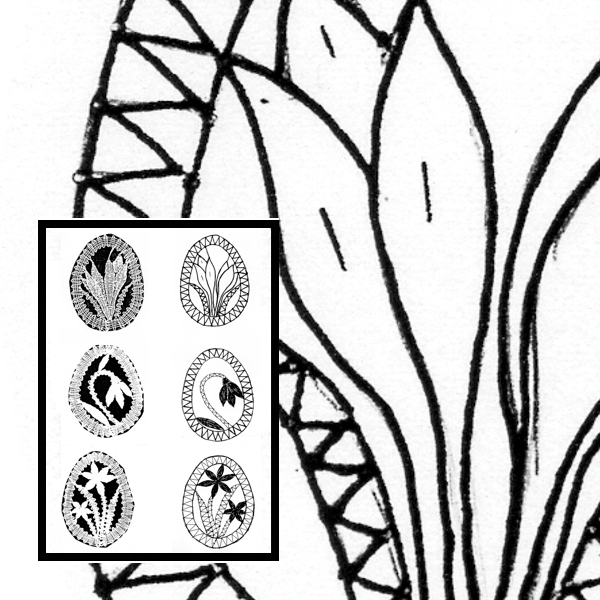 Klöppelbrief Osterschmuck