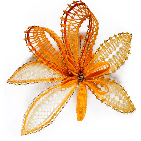 Klöppelbriefe Broschen