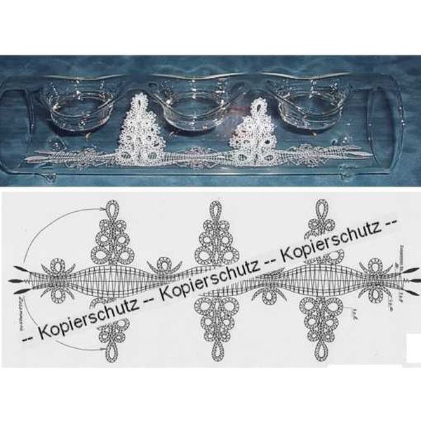 Klöppelbriefe "Bäume" für U-Boot