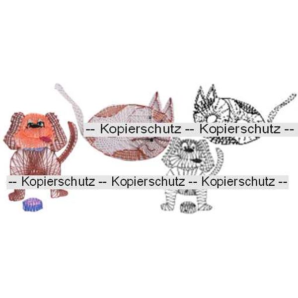 Klöppelbrief Hund & Katze