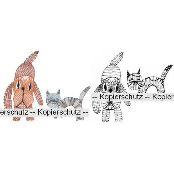 Klöppelbrief Hund & Katze