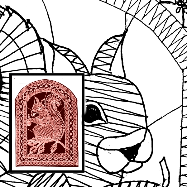 Klöppelbrief Eichhörnchen (Gr. 6)