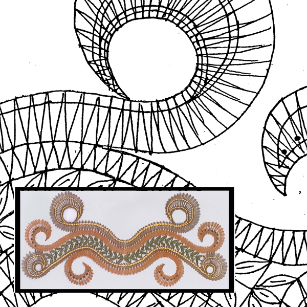 Klöppelbriefe Schmuckelemente 1